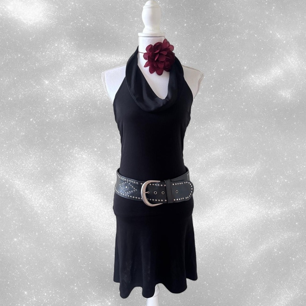 Vintage 1990s Bisou Bisou Halter Mini Dress